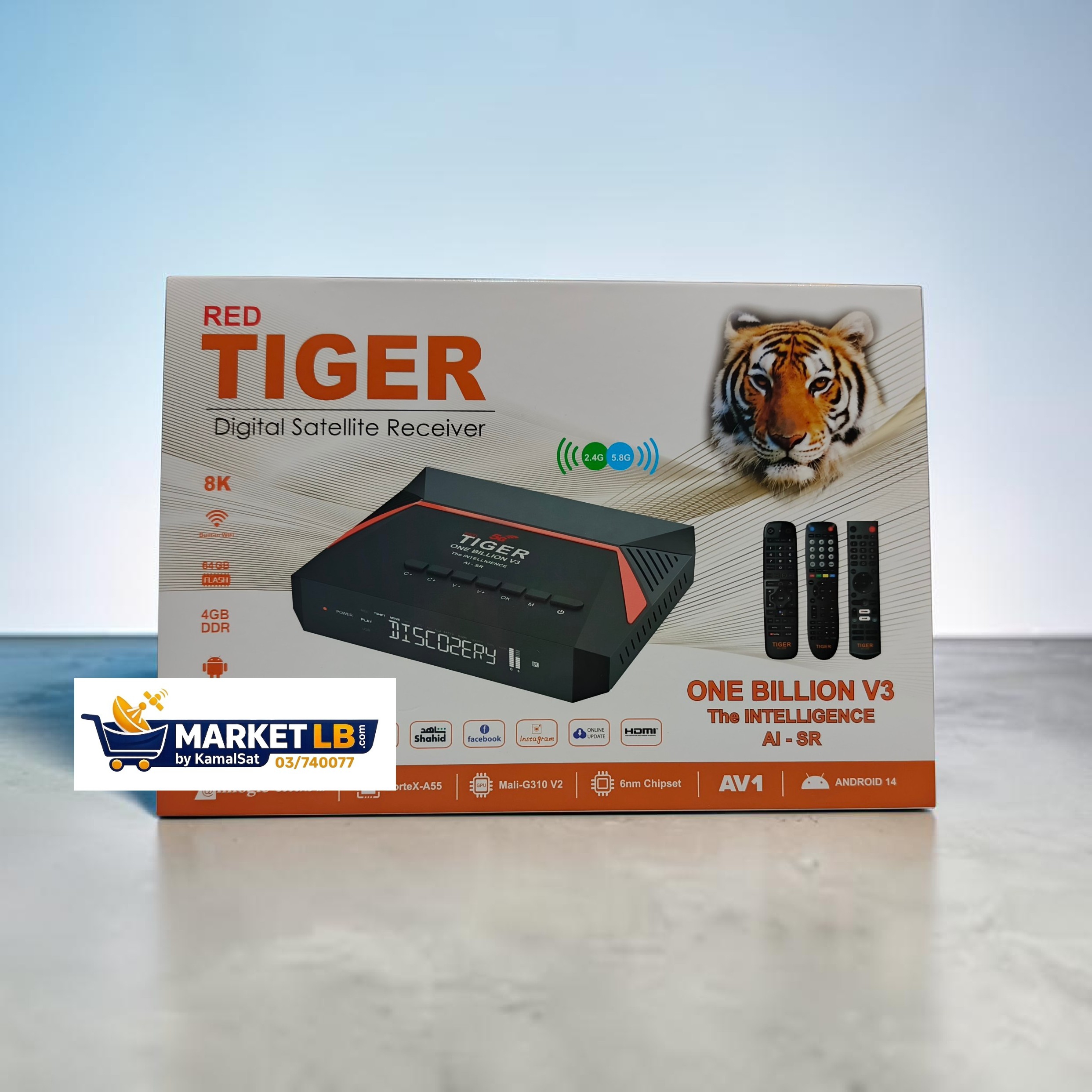 Tiger One Billion V3 4K Android 8K